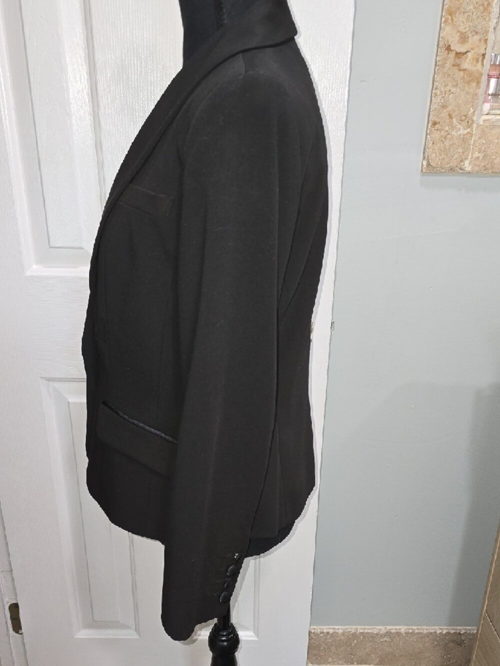 Worthington Black Single-Button Blazer Jacket Size 10P - Picture 6 of 12